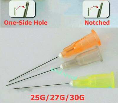 #ad Dental Disposable Endo Irrigation Needle 25G 27G 30G Syringe Tips Notched 1 Hole $667.03