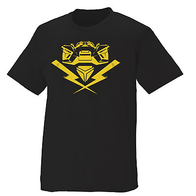 #ad Polaris Black Mens Bolt T Shirt Slingshot Graphics Short Sleeve Soft Cotton $28.95