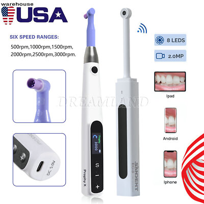 #ad Dental Cordless Wireless Intraoral Camera Hygiene Prophy HandpieceProphy Angle $39.99