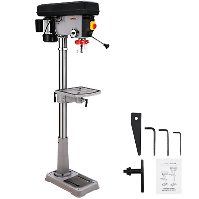 #ad 15 in Floor Drill Press 0 45° Tilting Worktable Tabletop Drilling Machine 57quot;L $371.66