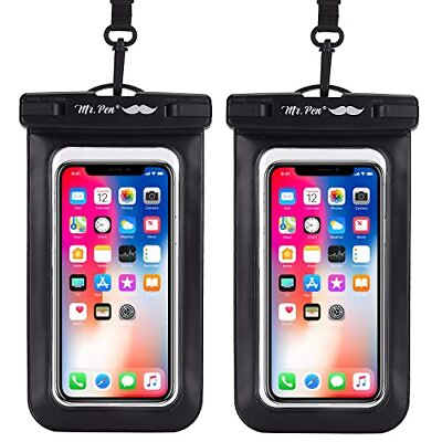 #ad 2 Pack Waterproof Phone Pouch Bag Universal Phone Water Protector Case $9.93
