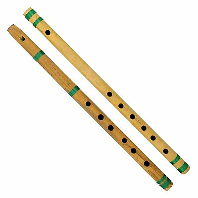 #ad handmade indian musical Bamboo Flute Set of 2 Fipple amp; Transverse $13.59