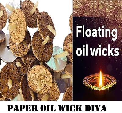 #ad Floating Candles for puja amp;Home Decor Floating Oil Wicks Pack of 100 diya $10.07