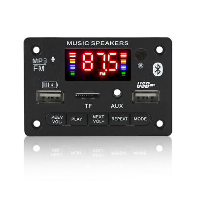#ad FM Bluetooth Car Audio MP3 Decoder Board Remote Control Wireless TF Card Module $13.98