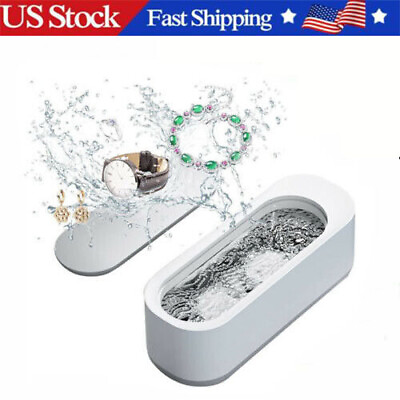 #ad Ultrasonic Jewelry Cleaning Machine Portable Eyeglasses Watches Heads Cleaner US $7.98