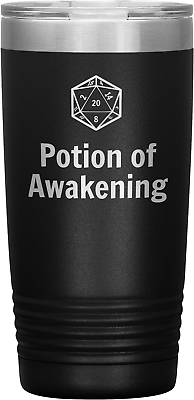 #ad Potion of Awakening D20 Tumbler 20Oz Novelty Gift Damp;D Cup Dnd Gift Dungeons and $58.99