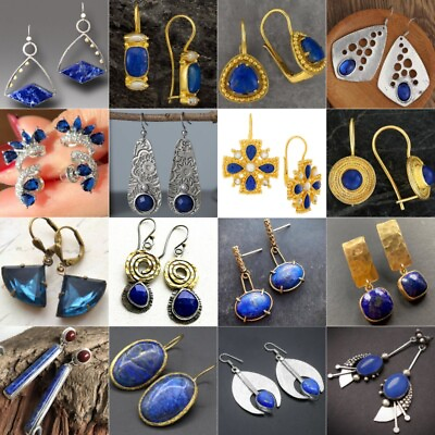 #ad #ad 925 Silver Dangle Drop Earrings Women Cubic Zirconia Wedding Party Jewelry Gifts C $2.96