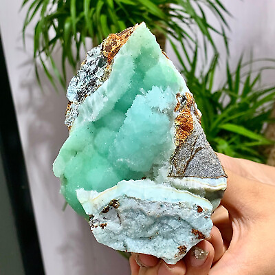 #ad 380G Natural beautiful blue texture stone mineral sample quartz crystal $197.00