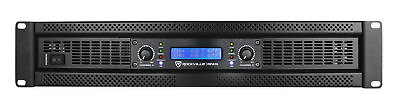 #ad Rockville RPA16 10000 Watt Peak 3000w RMS 2 Channel Power Amplifier Pro DJ Amp $389.95