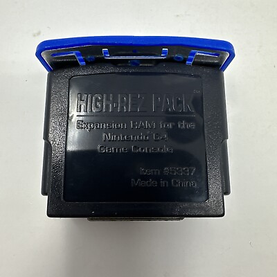 #ad N64 Expansion Pak Madcatz High Rez Pack Nintendo 64 Memory Blue Third Party $39.99