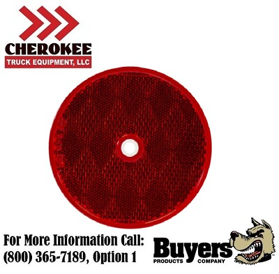 #ad Buyers Products 5623316 3.1875quot; Red Round DOT Bolt On Reflectors $1.95