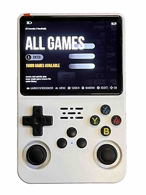 #ad R36S Retro Handheld Video Game Console 15000 GAMES 3.5 Inch Screen White $69.99