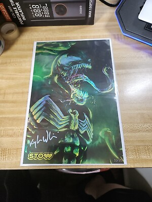 #ad SIGNED KYLE WILLIS VENOM FOIL PRINT LIMITED 10 20 W COA. FREE SHIPPING $24.00