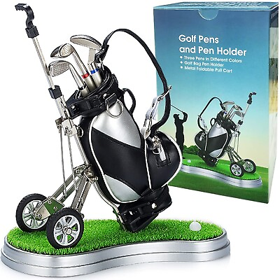 #ad Jishi Golf Pen Holder Desk Golf Gifts for Men Unique Novelty Cool Office Desk... $32.95
