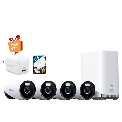 #ad eufy Security eufyCam E330 4K Outdoor Security Camera System 1TB HDD Refurbish $399.99