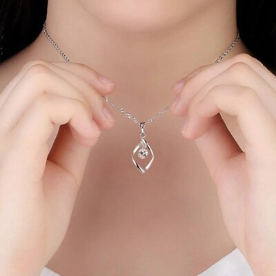 #ad silver women#x27;s fashion new jewelry high quality crystal zircon retro simple pend $10.79