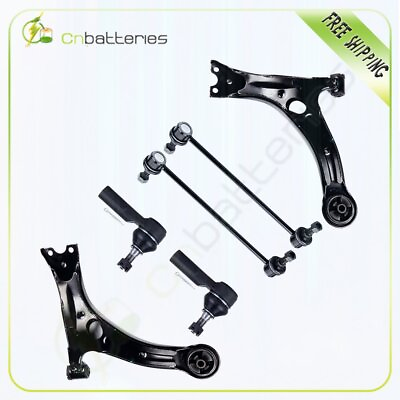 #ad 6pc New Steering Parts Control Arms for 2003 2008 Toyota Matrix and Pontiac Vibe $87.20