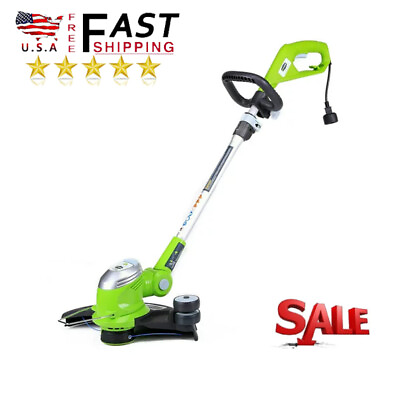 #ad 5.5 Amp 15 in Corded Electric String Trimmer Telescoping Garden Weed Cutter Hot $80.46