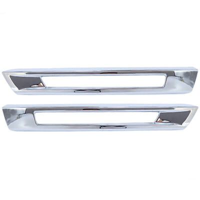 #ad Pair Front Fog Lamp Chrome Trim Bezel Fit For 13 16 Mercedes X166 GL350 450 550 $112.43