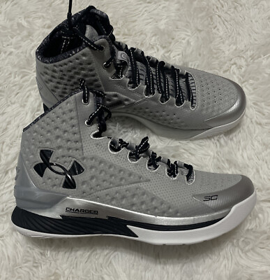 #ad NEW Under Armour Curry 1 Retro Silver Size 6y Wmns 7.5 3026299 100 $79.99