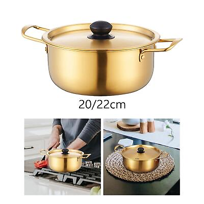 #ad Ramen Cooking Pot Korea Ramen Pot Stainless Steel Fast Heating Instant Noodles $26.59