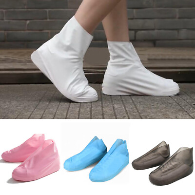#ad Anti slip Silicone Rain Shoe Covers Reusable Waterproof Shoes Cover Protector‹ $5.12