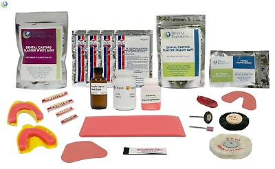 #ad COMPLETE QUALITY DENTURE REPAIR KIT WITH 28 DENTURE TEETH NO INSTRUCTIONS $99.99