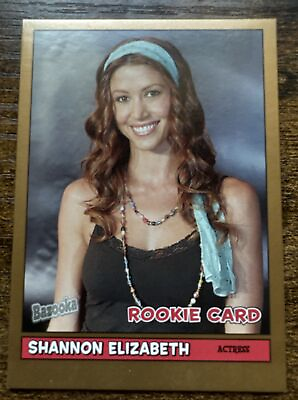 #ad 2005 Topps Bazooka Gold #217 Shannon Elizabeth Rookie RC American Pie Actress SP $6.95
