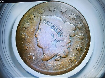 #ad 1833 Coronet Head Large Liberty Cent Piece $24.99
