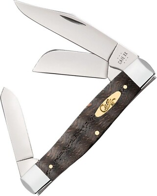 #ad Case XX Stockman Pocket Knife Tru Sharp Steel Blades Smooth Curly Oak Handle $89.99