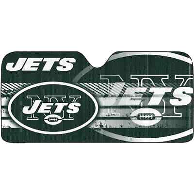#ad New York Jets NFL Officially Licensed Auto Sun Shade Free Shipping $22.79
