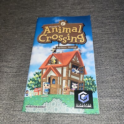 #ad Instruction Manual ONLY Animal Crossing Gamecube GC $14.72