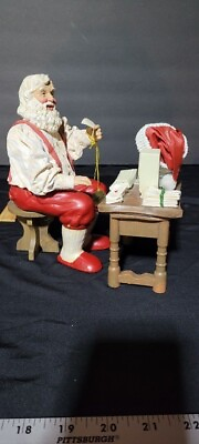 #ad Clothique Possible Dreams Santa Claus With Computer Desk Christmas $32.99