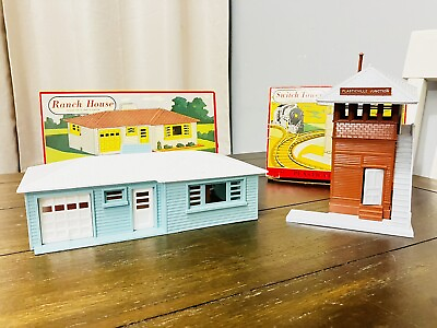 #ad Bachmann Bros Switch Tower 1402 79 Bermuda Ranch House 1603 100 Set Plasticville $49.99