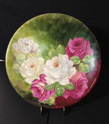 #ad Vintage 9 1 4quot; Signed Royal Art Italian Hand Painted Plate by T Duval $30.00
