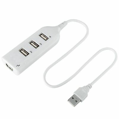 #ad White USB 2.0 Hi Speed 4 Port Splitter Hub For PC Notebook $3.89