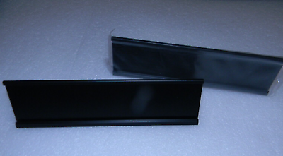 #ad TWO Office Name Plate Holders for 2x8 Black Aluminum Desk Top Name Plates $5.00