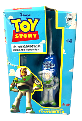 #ad Disney Toy Story Thinkway Buzz Lightyear Battery Operated Toothbrush 1995 NEW $22.00