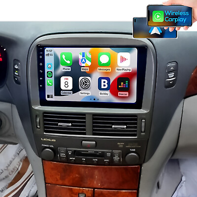 #ad For Lexus LS430 2001 2006 Android 13.0 Radio Apple CarPlay GPS Navi FM Wifi CAM $187.19