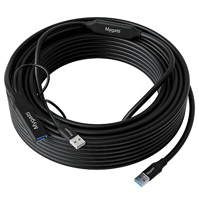 #ad Mygatti USB3.0 Extension Cable 20M Type A Male to Female Extension Wire 3 Amplif $87.97