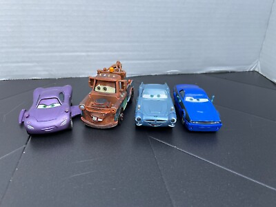 #ad LOT of 4 Pixar Cars DieCast Lightning Tow Mater Holly w wings Finn G4 SET 3 $20.00