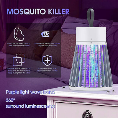 #ad Lamp Insect Killer Mosquito Zapper Bug Pest Fly Trap Electric Indoor Light Lawn $13.68
