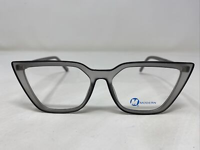 #ad Modern Vintage Black Grey Matte 51 17 135 Plastic Full Rim Eyeglasses Frame S65 $50.00