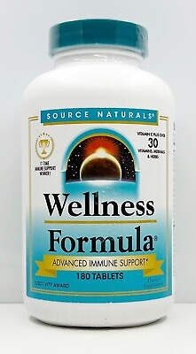#ad Source Naturals Wellness Formula Advance Immune System Support 180 Tabs 11 2025 $25.99
