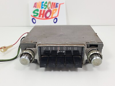 #ad Vintage Jeep Radio AM PB 12v Push Button 1970s Motorola 1KJ1048 RARE ASIS $250.00