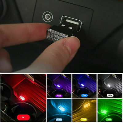 #ad 1* USB LED Car Interior Light Neon Atmosphere Ambient Lamp Bulb Accessories $1.59