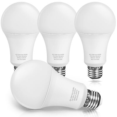 #ad LED Light Bulbs 150 Watt 200 Watt Equivalent 23W A21 Super Bright White LE... $23.75