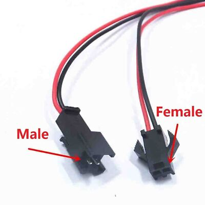 #ad SM Plug Connector Cable Wire Male Female 2P 3P 4P 5P 6P 7P 8P 9P 10P 200mm 300mm $58.40