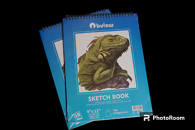 #ad 2 Sketch Book Paper Pad Drawing Notebook 9quot;x12quot; Sketchbook Art Supply 60 Sheets $9.95