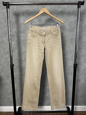 #ad Dolceamp;Gabbana Vintage Distressed Beige Washed Made in Italy Jeans Size 28 $85.00